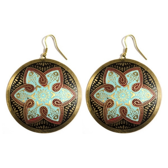 Tzolk'in Fair Trade Earrings - Picture 2 of 4